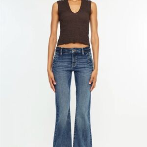 Kan Can Aubree Mid Rise Boot Jean Women’s 12/31 Light Stone Wash